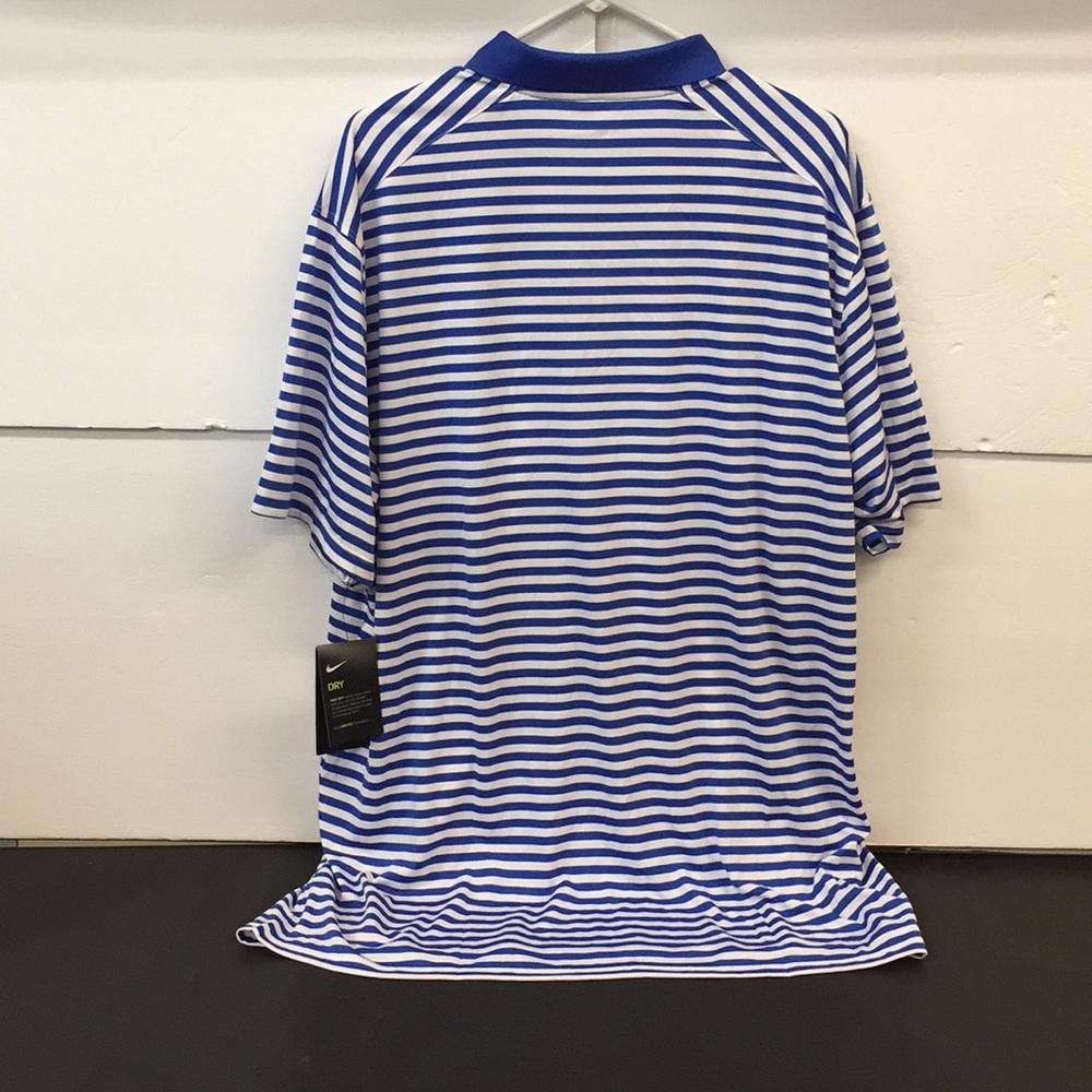 NWT Nike Golf Polo Dri-Fit Blue Men’s Standard Fit - Picture 2 of 11